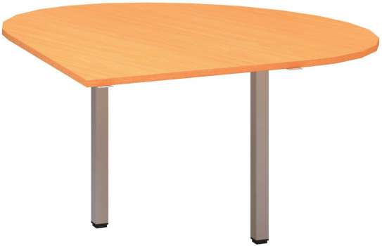 Přídavný stůl Alfa 200 - levý, 120 cm, buk Bavaria/stříbrný