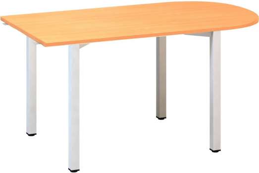 Přídavný stůl konferenční Alfa 200 - 80 x 150 cm, buk Bavaria/bílý