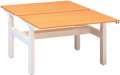 Výškově stavitelný stůl ALFA UP/duotable - 120 cm, buk Bavaria/bílý