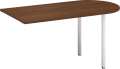 Přídavný stůl Alfa 100 - 150 x 80 cm, ořech/šedý