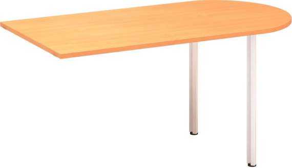 Přídavný stůl Alfa 100 - 150 x 80 cm, buk Bavaria/šedý