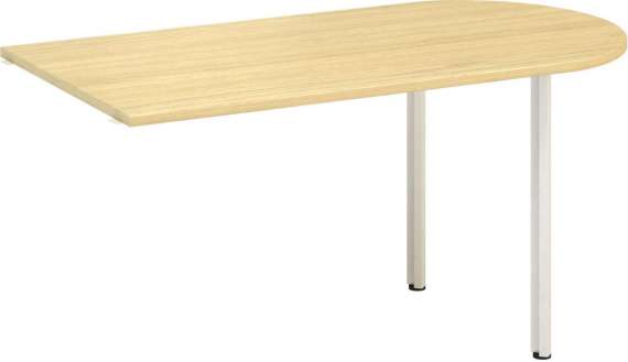 Přídavný stůl Alfa 100 - 150 x 80 cm, dub Vicenza/šedý