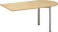 Přídavný stůl Alfa 200 - 150 x 80 cm, divoká hruška/stříbrný