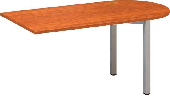 Přídavný stůl Alfa 200 - 150 x 80 cm, třešeň/stříbrný
