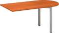 Přídavný stůl Alfa 200 - 150 x 80 cm, třešeň/stříbrný