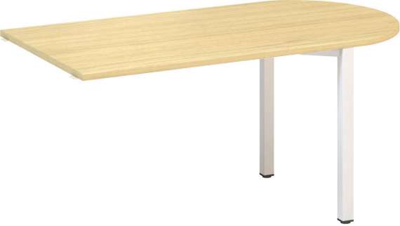 Přídavný stůl Alfa 200 - 150 x 80 cm, dub Vicenza/bílý