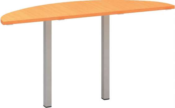 Přídavný stůl Alfa 200 - 140 cm, buk Bavaria/stříbrný