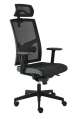 Kancelářská židle Game VIP - synchro, černá/šedá
