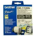 Samolepicí štítky Brother QL - DK-11209, 29 x 62 mm, papírové, s černým tiskem, bílé