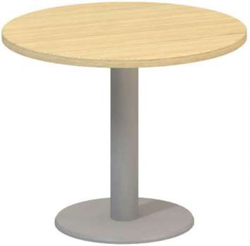 Jednací stůl Alfa 400 - 70 cm, nízký, dub Vicenza/stříbrný