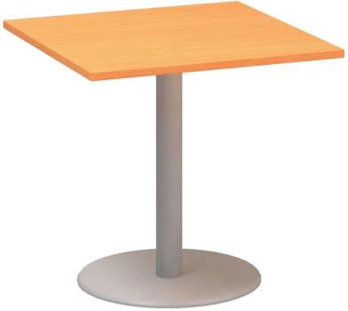 Jednací stůl Alfa 400 - 80 cm, buk Bavaria/stříbrný