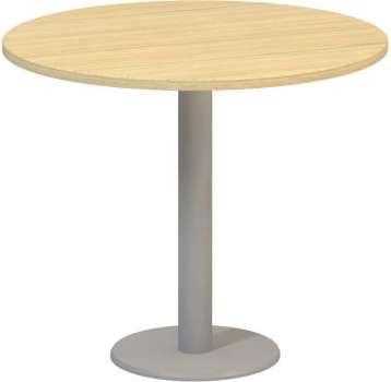Jednací stůl Alfa 400 - 90 cm, dub Vicenza/stříbrný