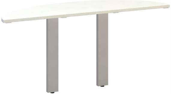 Přídavný stůl Alfa 305 - 160 cm, bílý/stříbrný