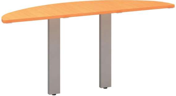 Přídavný stůl Alfa 305 - 160 cm, buk Bavaria/stříbrný
