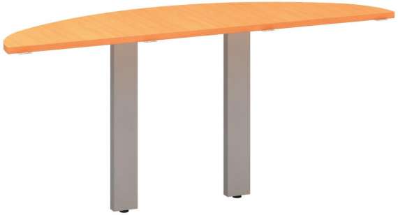 Přídavný stůl Alfa 305 - 162,5 cm, buk Bavaria/stříbrný