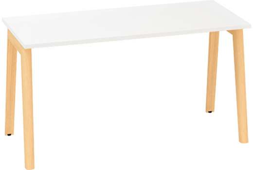 Psací stůl Alfa Root - 140 x 80 cm, bílý