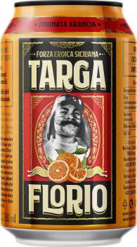 Limonáda Targa Florio - pomeranč, plech, 6x 0,33 l