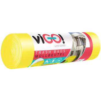 Pytle na třídění odpadu viGO! - 120 l, 40 mic, 8 ks, žluté