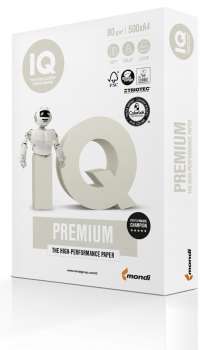 Kancelářský papír IQ Premium A4 - 80 g/m2, CIE 170, 500 listů