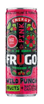 Energetický nápoj FRUGO - Wild Punch Pink, bal. 24x 330 ml