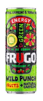 Energetický nápoj FRUGO - Wild Punch Green, bal. 24x 330 ml