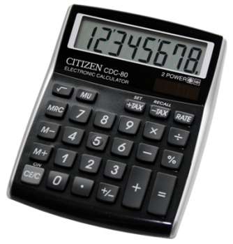 Stolní kalkulačka Citizen CDC-80 - černý