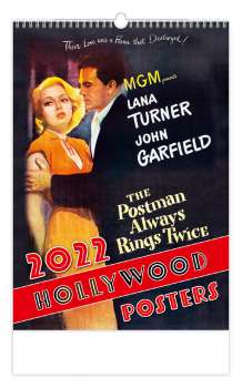 Nástěnný kalendář 2022 Hollywood Posters
