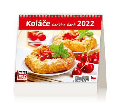 Stolní kalendář 2022 Mini Koláče sladké a slané