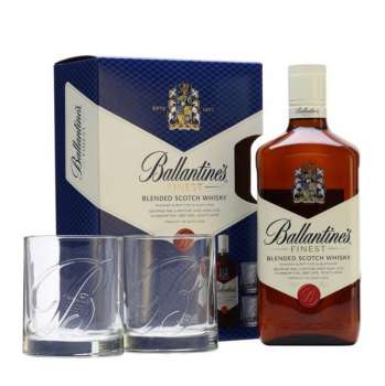 DÁREK: Ballantines Finest 0,7l 40% (dárkové balení 2 skleničky)