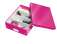 Krabice Click & Store Leitz WOW - M, růžová