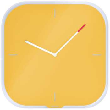 Nástěnné hodiny Leitz Cosy - teple žluté