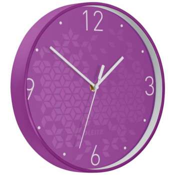 Nástěnné hodiny WOW - fialové