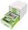 Zásuvkový box LEITZ WOW - A4+, plastový, bílý  se zelenými prvky
