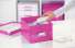 Krabice Click & Store Leitz WOW - A5, růžová