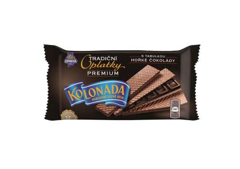 Oplatky Opavia Tradiční - Kolonáda, premium, hořká čokoláda, 92 g