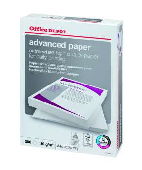 Kancelářský papír Office Depot Advanced A4 - 80 g/m2, 500 listů