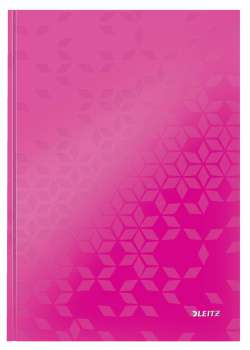 Zápisník Leitz WOW - A4, linka, růžový