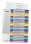 Plastové rozlišovače Leitz WOW - A4+, barevný, sada 1-20