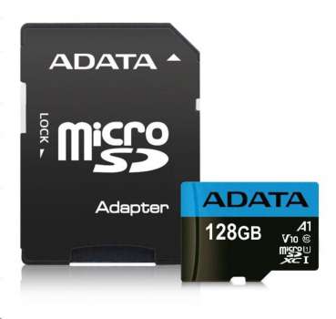 Paměťová karta ADATA Premier UHS Micro SDXC 128 GB - SD adaptér