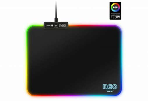 Podložka pod myš Connect-IT, NEO RGB, černá