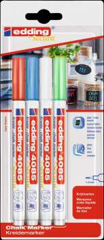 Sada křídových popisovačů Edding 4085 - 4 ks