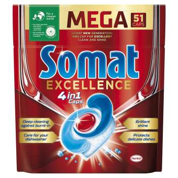 Tablety do myčky Somat - excellence, 51 ks