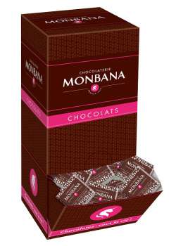 Čokoládky Monbana - hořké, 4 g, 200 ks