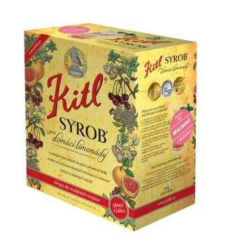 Sirup Kitl Syrob - malinový sirup, 5 l