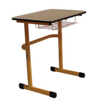 Žákovský stůl Junior I - jednomístný, výška 59-71 cm, oranžový