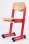 Žákovská židle Junior - 35 - 38 cm, červená