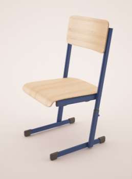 Žákovská židle Junior - 43 - 46 cm, modrá