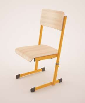 Žákovská židle Junior - 35 - 38 cm, oranžová