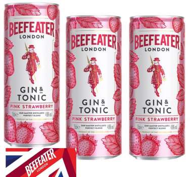 DÁREK: Gin Beefeater Pink & Tonic 0,25 l plech