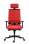 Kancelářská židle Omnia Ribbed - s podhlavníkem, červená